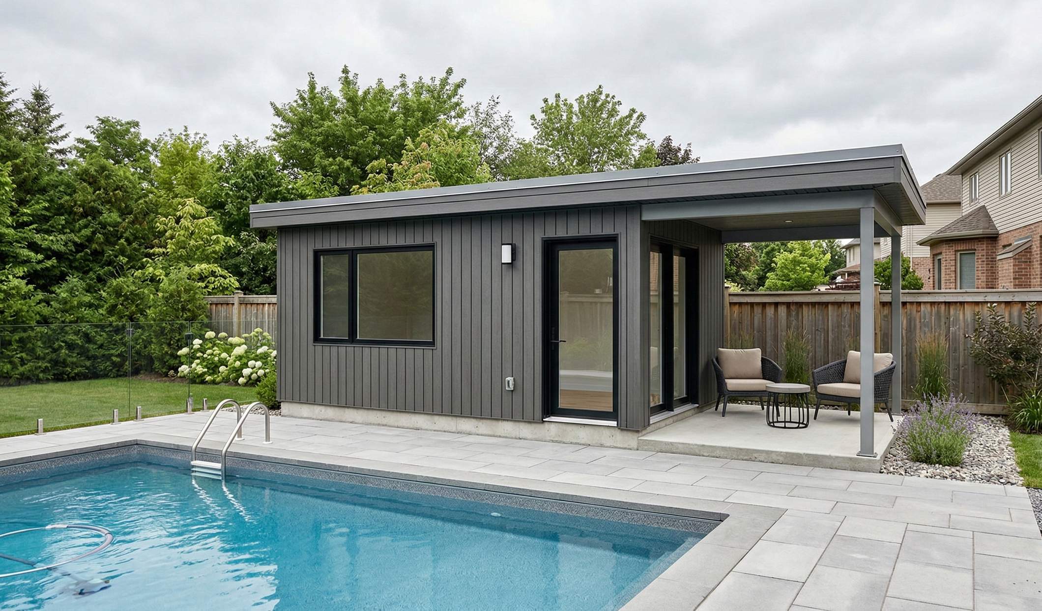 Cabanon moderne gris