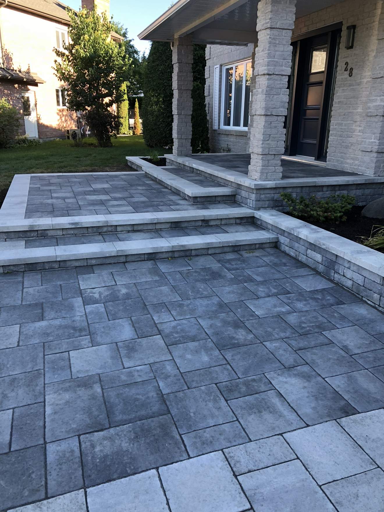 Entrée colonnes pierre